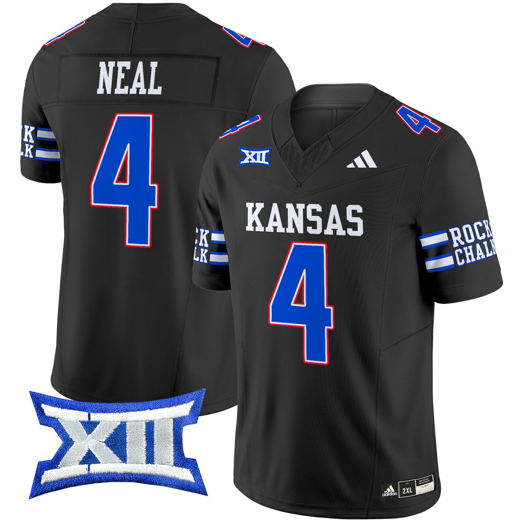 Men Kansas Jayhawks #4 Neal Black 2024 Vapor Limited NCAA Jersey->indianapolis colts->NFL Jersey